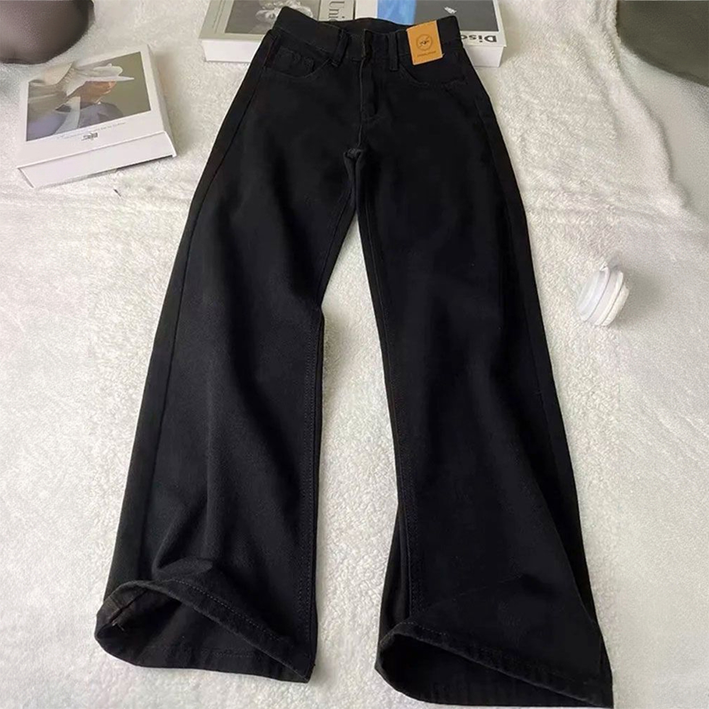 大码女装洋气百搭休闲风牛仔裤女