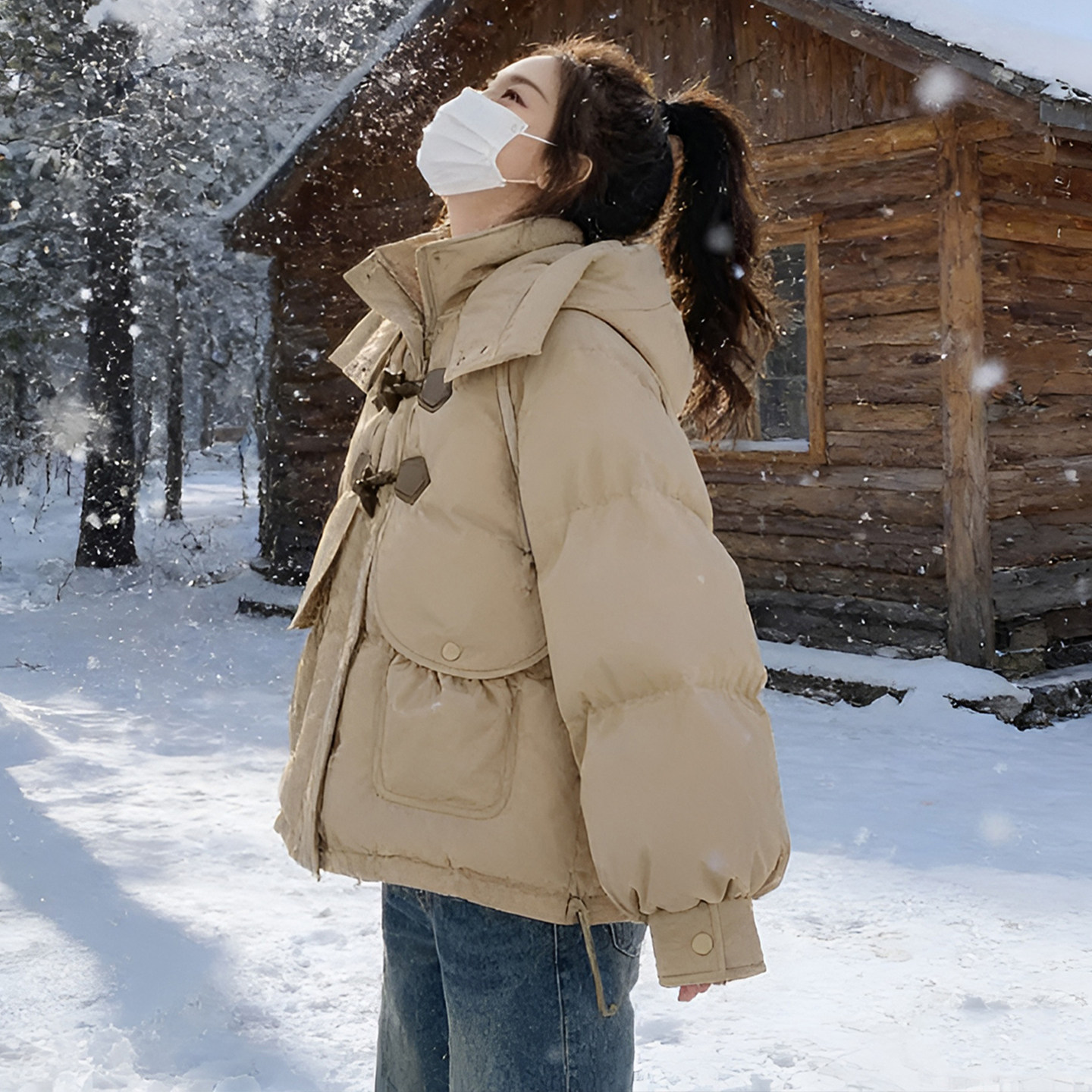 胖mm卡其色保暖加厚棉袄女新款特大码棉服女士高端大气上档次外套,女装/女士精品,大码棉服,淘宝优惠券,粉丝福利购,淘宝优惠卷