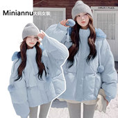 胖mm韩系超好看羽绒棉服女2025巨好看 特大码 女装 棉袄保暖厚外套