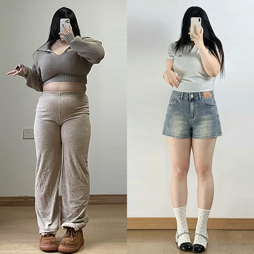 大码女装辣妹风时尚休闲牛仔裤女