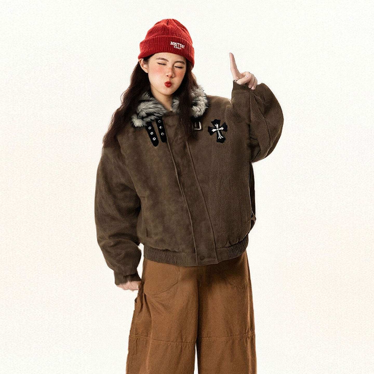 胖mm特大码女装复古高级感座山雕外套女宽松百搭设计保暖加厚棉服,女装/女士精品,大码棉服,淘宝优惠券,粉丝福利购,淘宝优惠卷