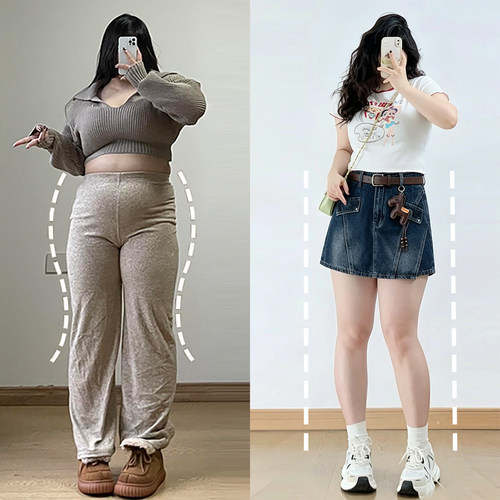 300斤胖mm大码时尚减龄半身裙女