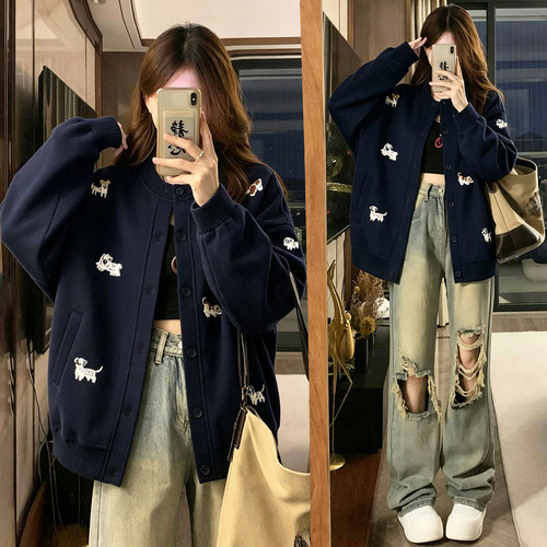 特大码胖mm设计感休闲藏肉外套女