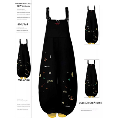 300斤大码美式甜酷风辣妹连体裤