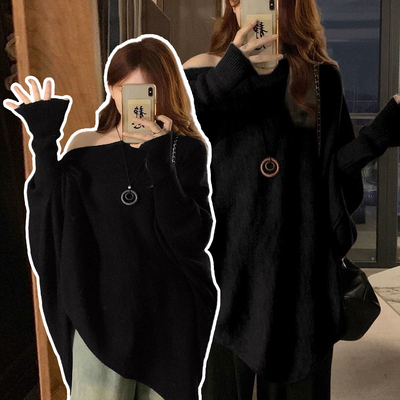 300斤特大码宽松百搭蝙蝠袖上衣