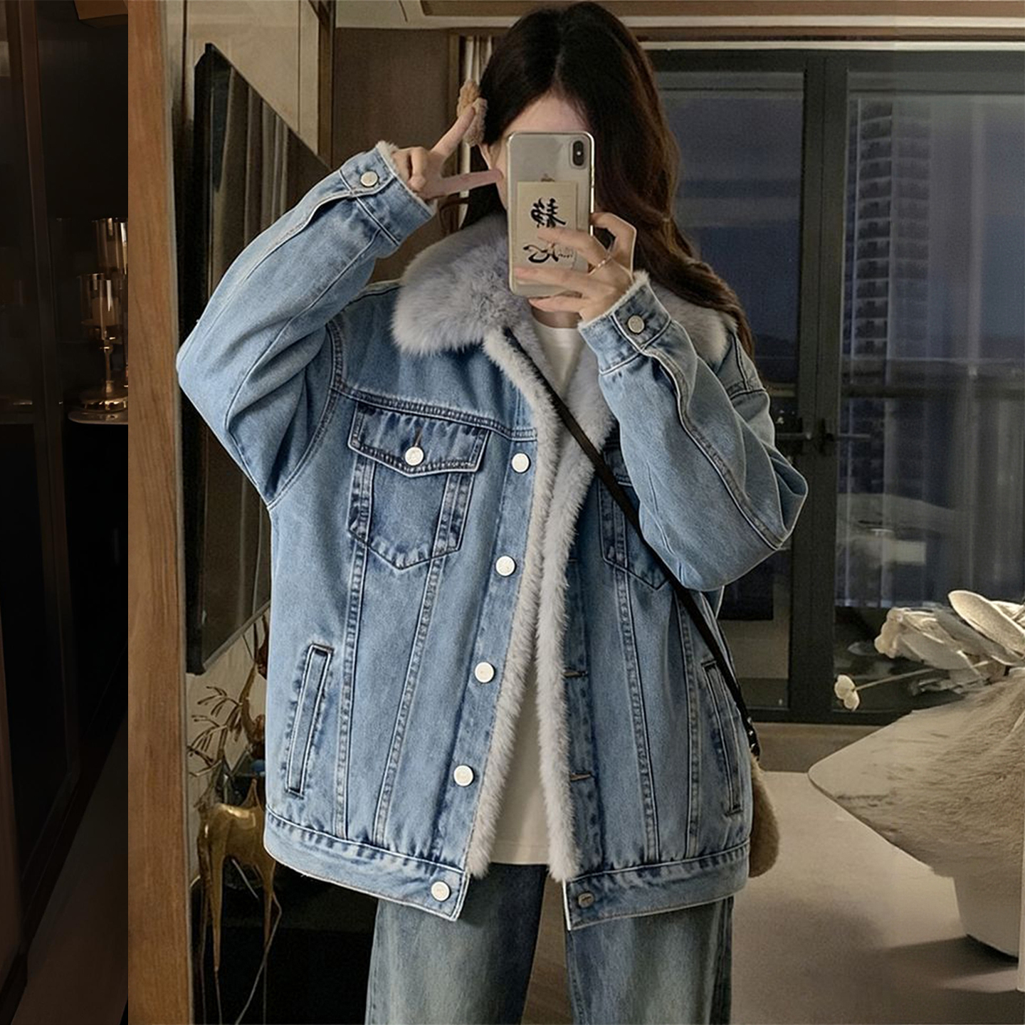 300斤特大码宽松遮肉显瘦外套女