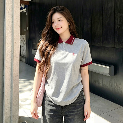 胖mm特大码女装设计感半袖上衣女