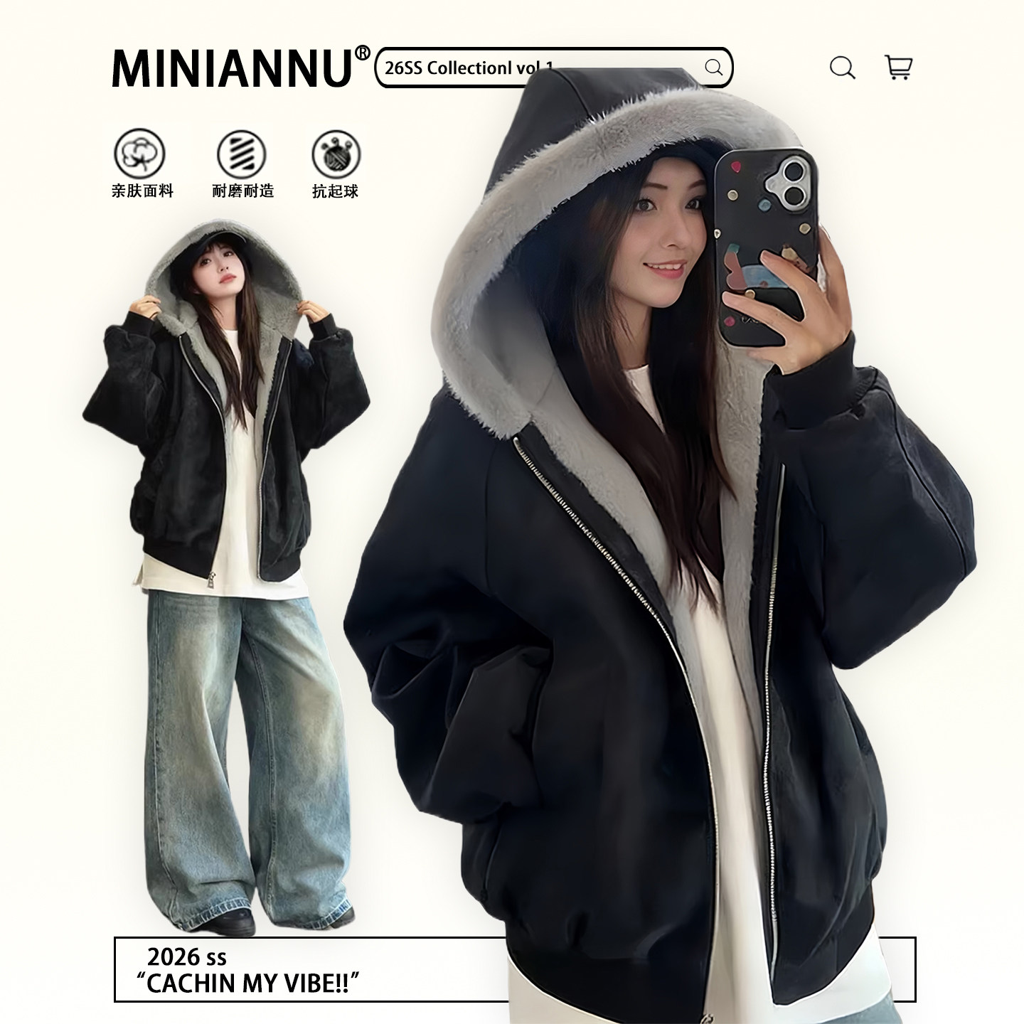 300斤大码女装美式穿搭甜酷风棉服女冬天胖mm加厚保暖座山雕外套,女装/女士精品,大码棉服,淘宝优惠券,粉丝福利购,淘宝优惠卷