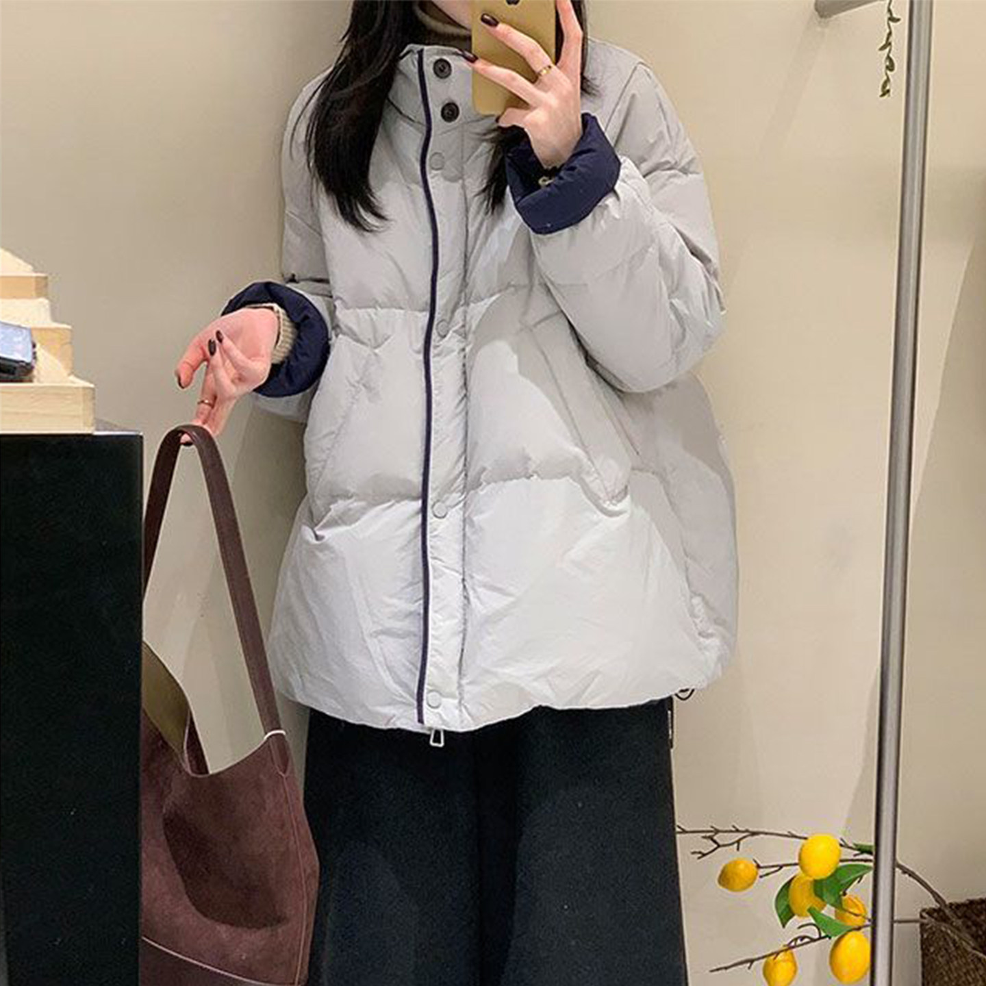 胖mm特大码灰色外套女2025年新款爆款女装韩版气质宽松保暖厚棉服,女装/女士精品,大码棉服,淘宝优惠券,粉丝福利购,淘宝优惠卷