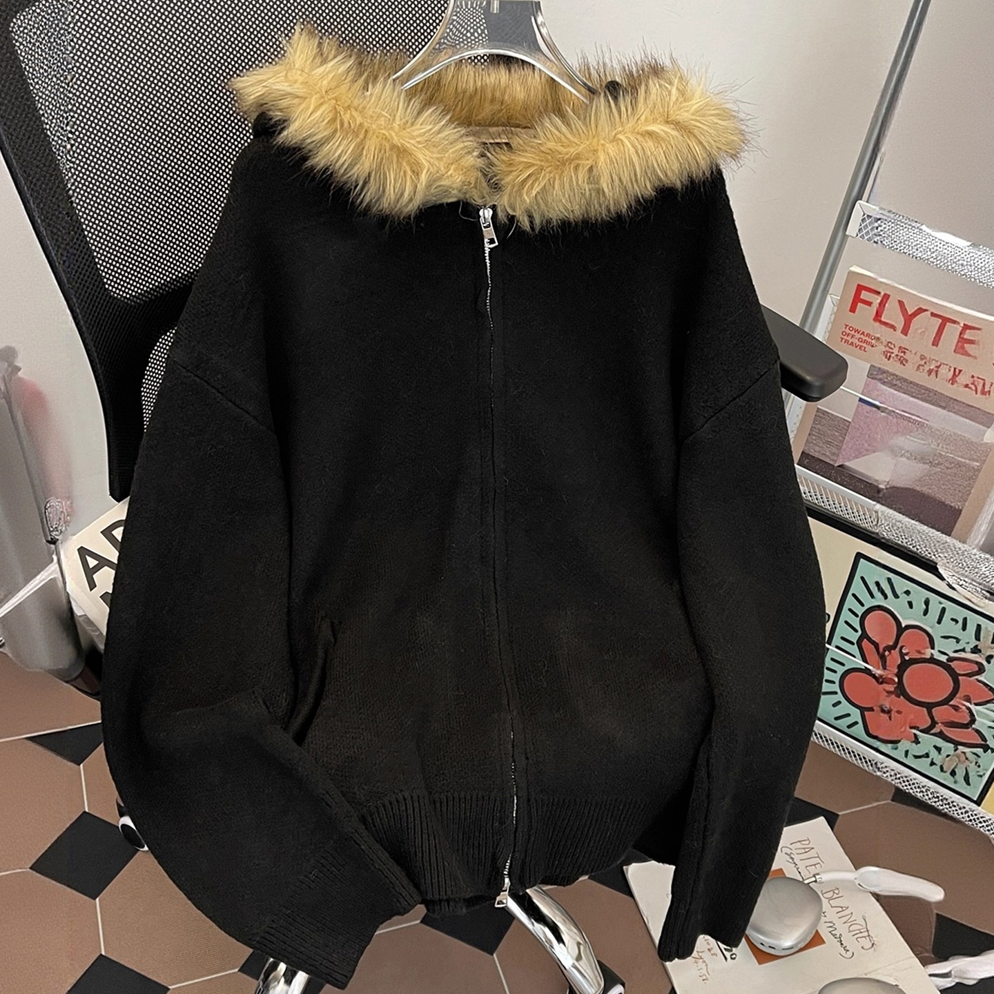 大码女装胖mm简约高级感百搭外套