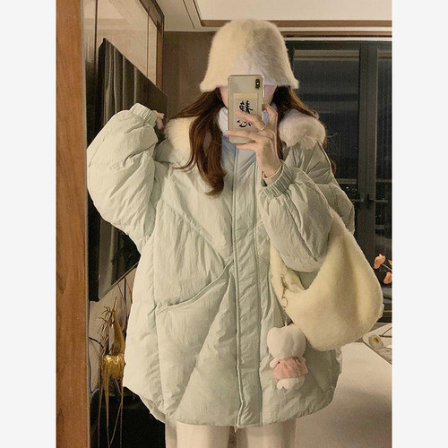 特大码高级感ins可爱百搭棉衣女