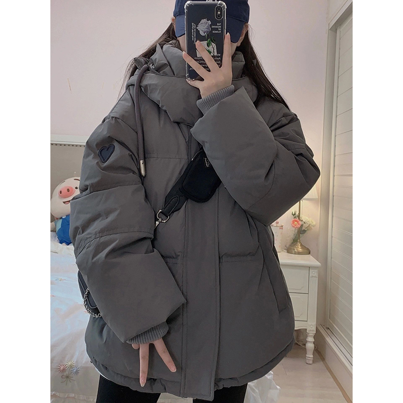 300斤大码女装宽松显瘦羽绒棉服