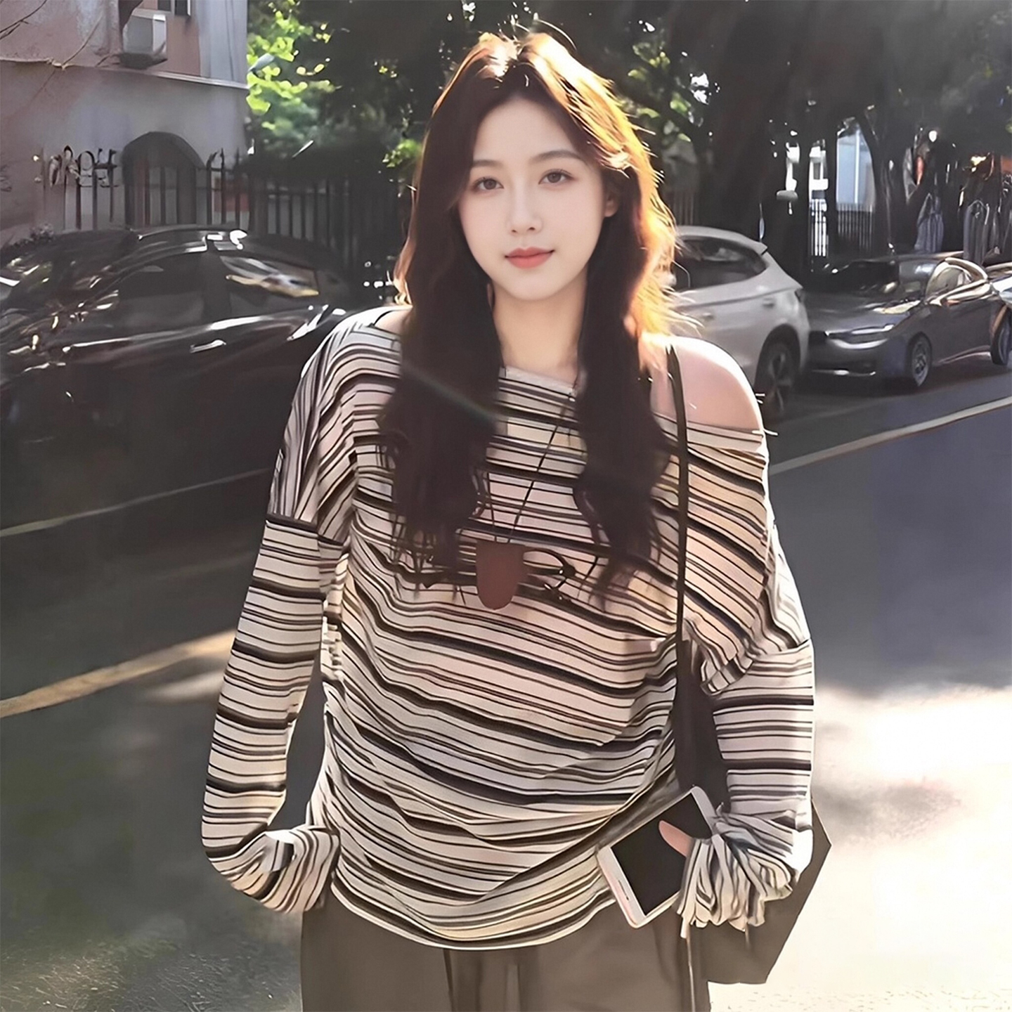 大码女装韩版简约风学生t恤上衣
