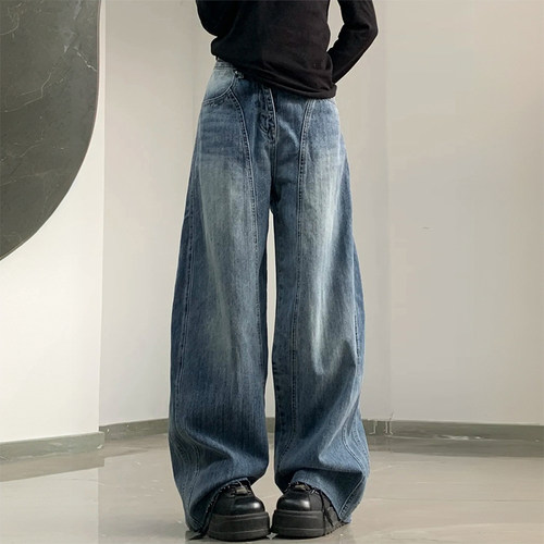 300斤大码女装韩版百搭牛仔裤女