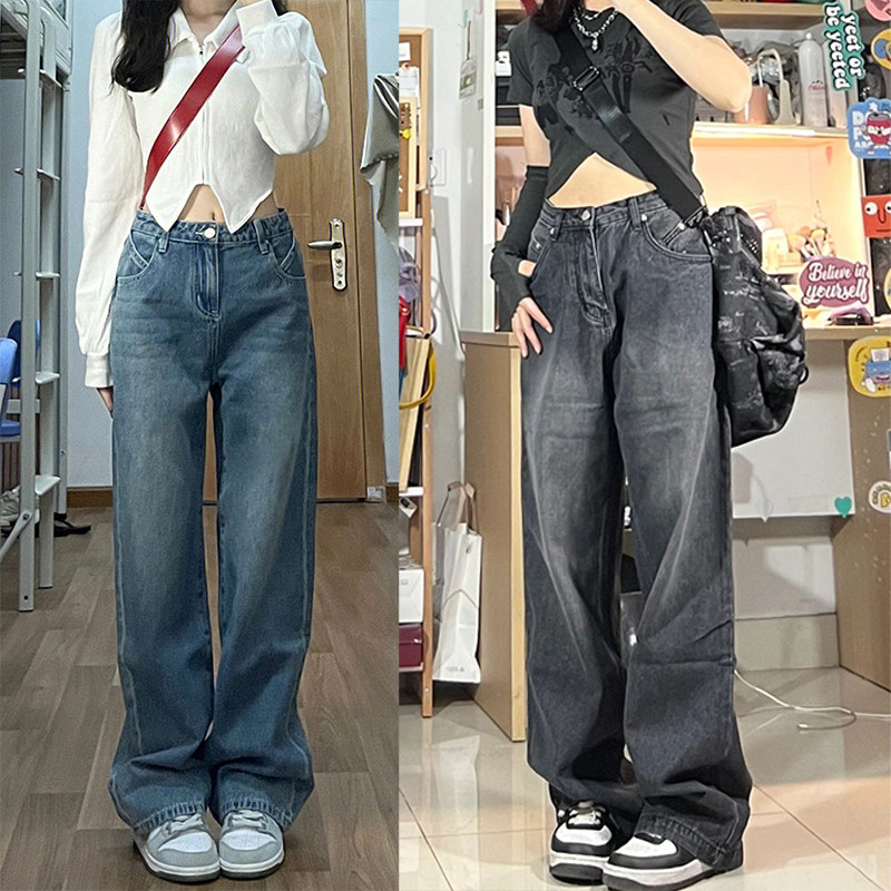 300斤特大码女装显瘦遮胯牛仔裤女松紧腰胖MM学生宽松高腰直筒裤,女装/女士精品,大码裤装,淘宝优惠券,粉丝福利购,淘宝优惠卷