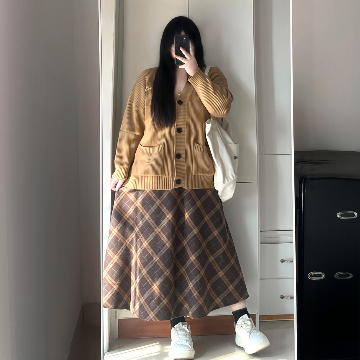 胖mm大码洋气百搭减龄气质A字裙