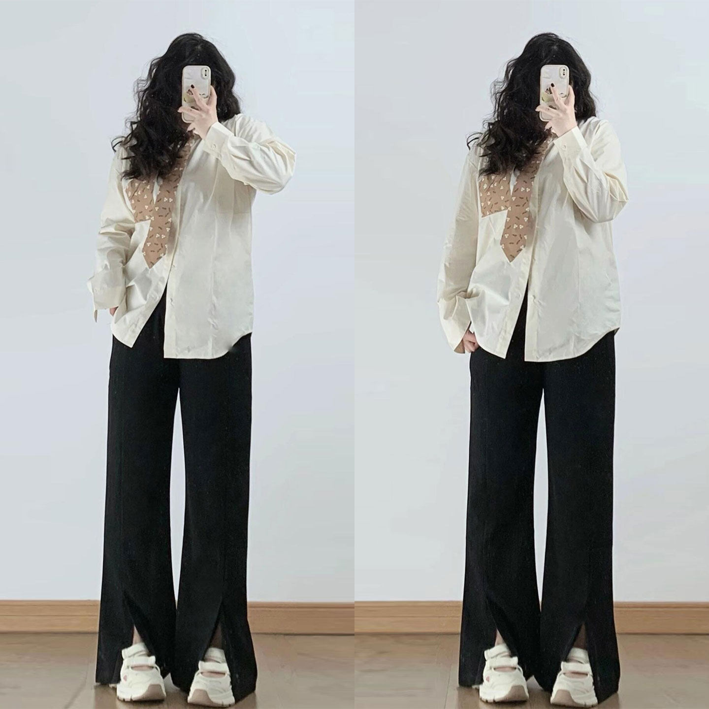 胖mm特大码女装黑色高腰显瘦西装裤女慵懒风开叉设计百搭休闲裤子,女装/女士精品,大码裤装,淘宝优惠券,粉丝福利购,淘宝优惠卷