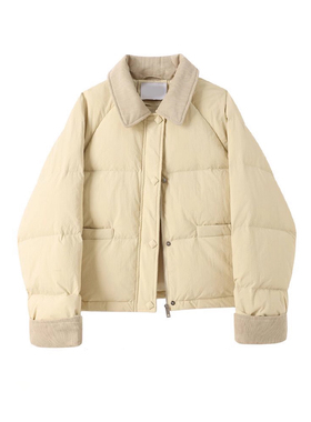 300斤胖mm大码黄色保暖羽绒棉服女冬季韩系时尚气质面包服厚外套