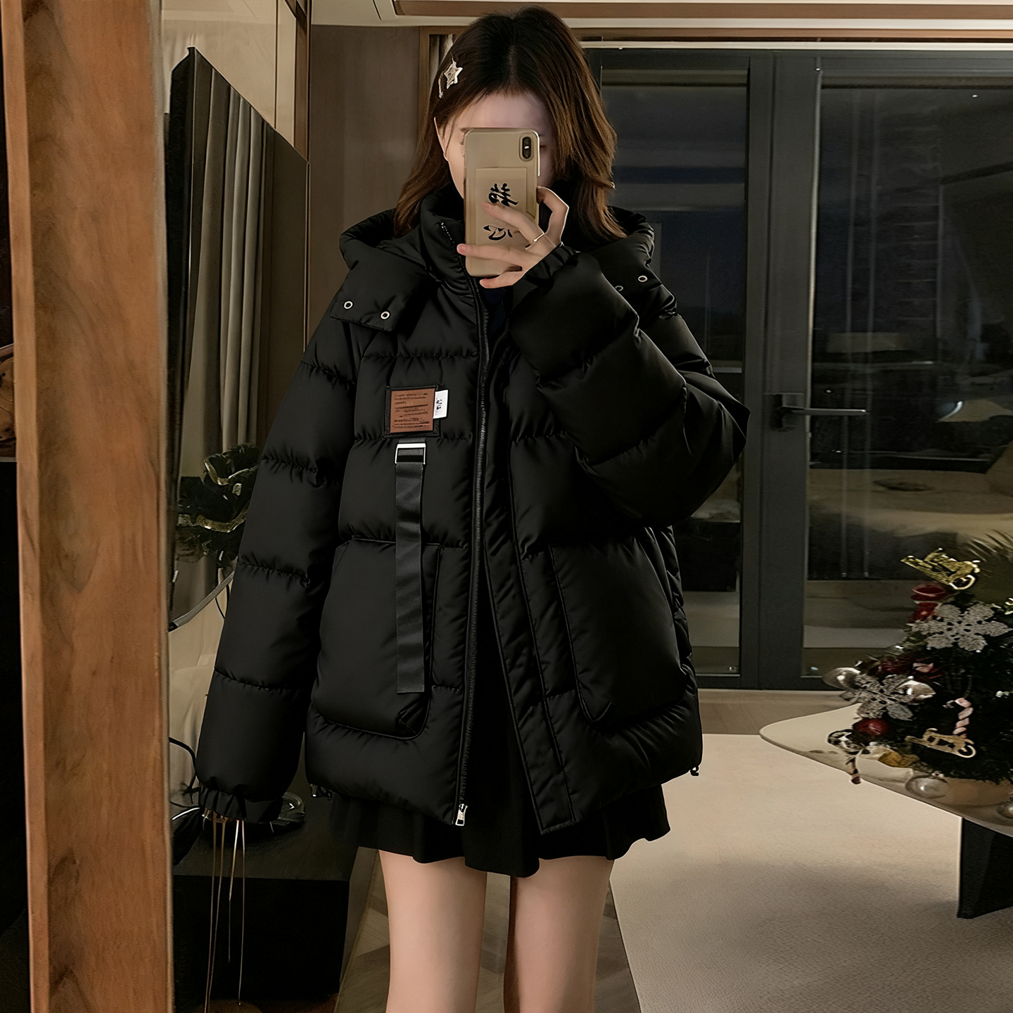 特大码胖mm超好看冬装厚外套棉服