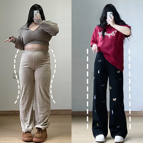 慵懒风遮肉显瘦牛仔裤女大码胖mm