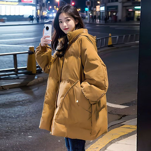 宽松棉服女冬季 韩版 胖mm学生保暖显瘦面包服厚外套 女装 300斤大码