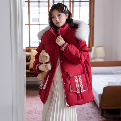 胖mm大码女装超好看连帽面包服女