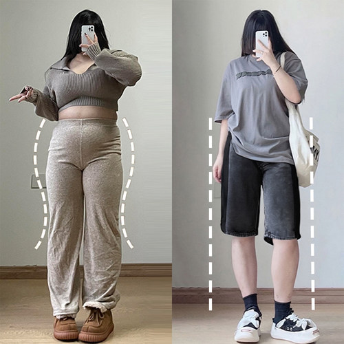 大码女装韩版ins百搭牛仔短裤女