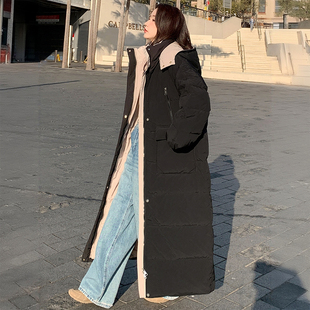 300斤特大码 黑色宽松高级感棉服外套女胖mm韩系加厚保暖连帽棉衣