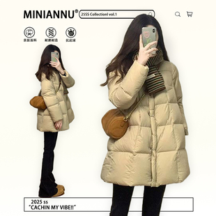 保暖显瘦不臃肿夹棉外套 高级感连帽厚棉服女冬季 300斤特大码 韩版