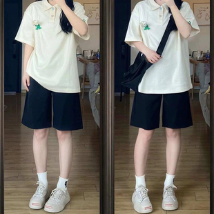 新款 五分裤 女夏季 子 显瘦遮肚短裤 女装 胖mm大码 黑色高级感百搭西装
