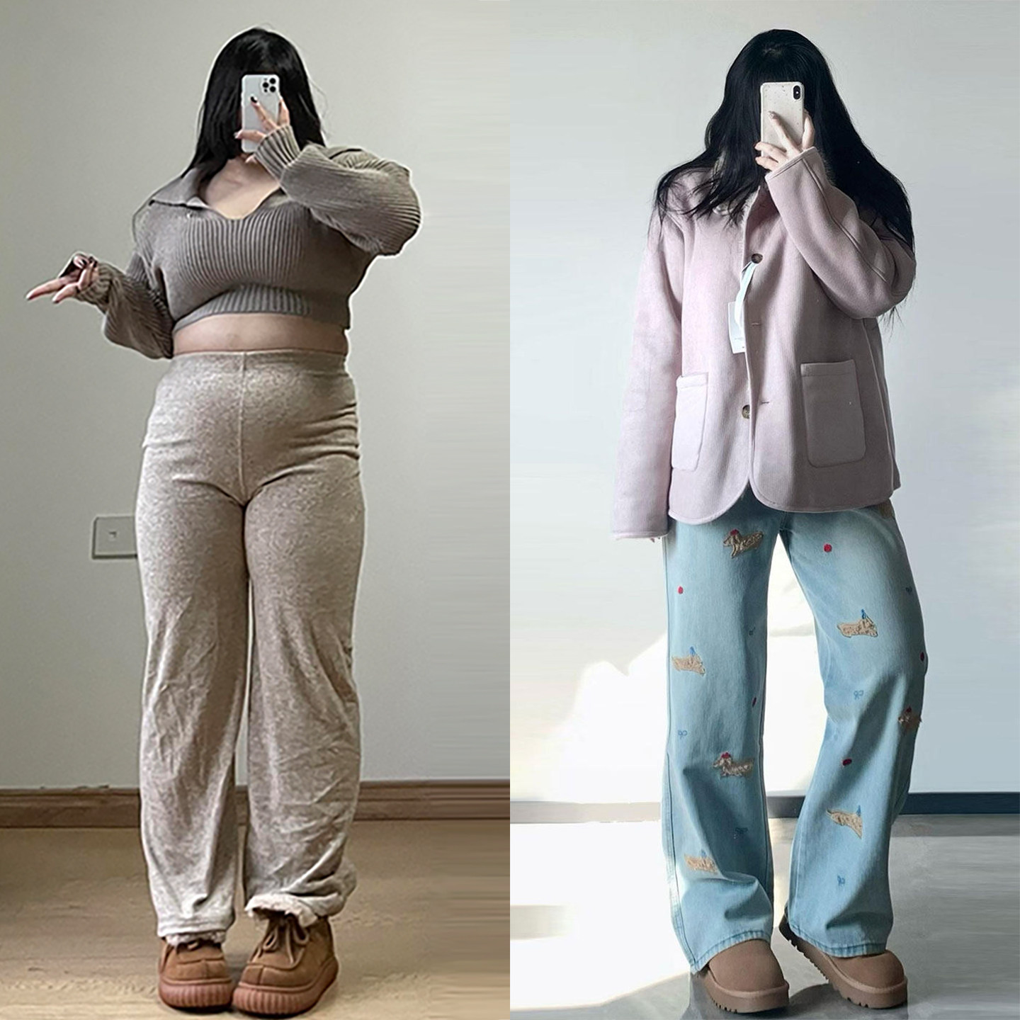 300斤大码女装韩系学院风蓝色牛仔裤女胖mm美式重工刺绣直筒裤子,女装/女士精品,大码裤装,淘宝优惠券,粉丝福利购,淘宝优惠卷