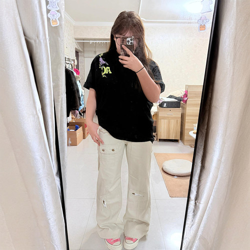 特大码女装设计感小众百搭裤子女