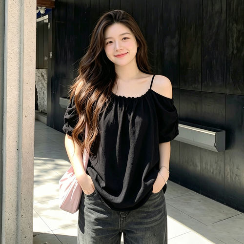 大码女装韩系休闲夏季穿搭上衣女