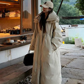 大码 胖mm韩系穿搭中长款 收腰保暖外套女设计感小众高级感加厚棉服