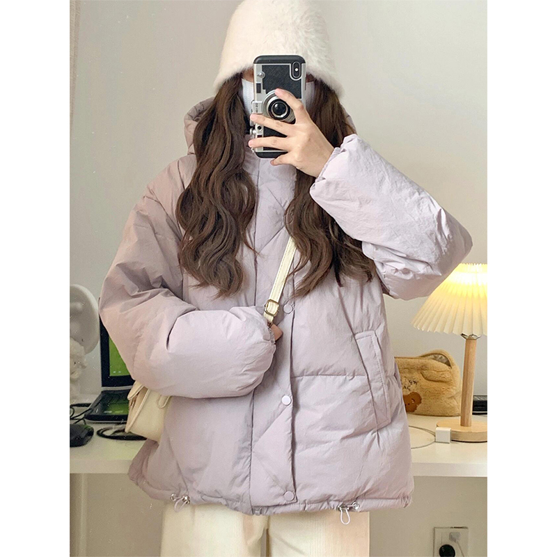 特大码韩系温柔风减龄保暖棉衣女
