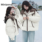 胖mm韩系超好看羽绒棉服外套女冬季 大码 女装 保暖加厚休闲宽松棉袄