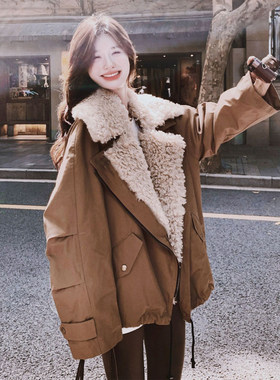 300斤特大码美式翻领派克服外套