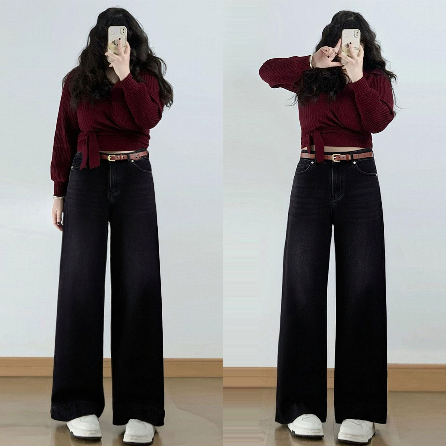 胖mm特大码高街辣妹风牛仔裤女2025新款冬季加绒加厚学生微喇裤子,女装/女士精品,大码裤装,淘宝优惠券,粉丝福利购,淘宝优惠卷