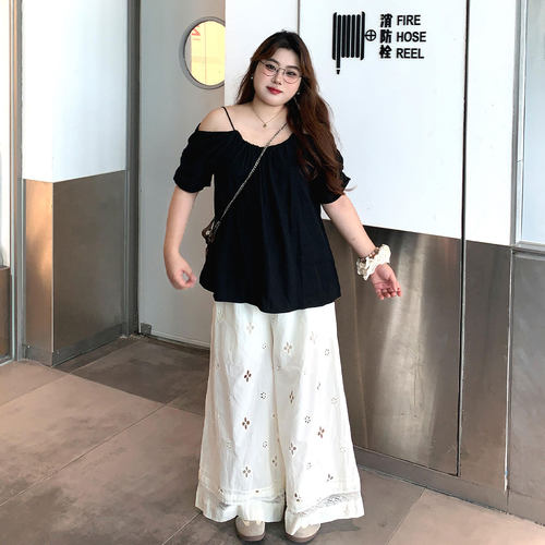 特大码胖mm慵懒风时尚减龄短袖女
