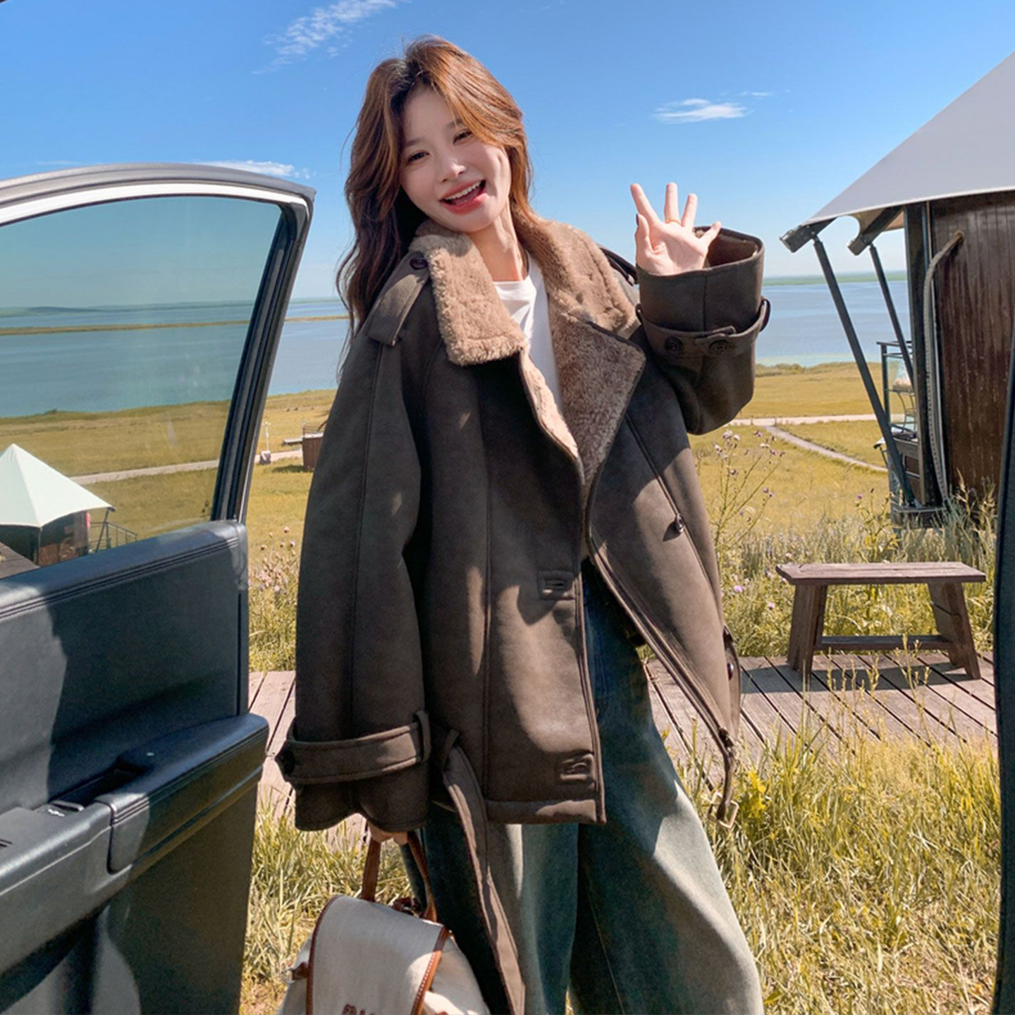 300斤特大码宽松高级感保暖棉衣