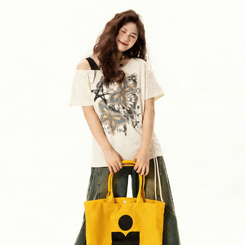 特大码女装高级感百搭休闲短袖女