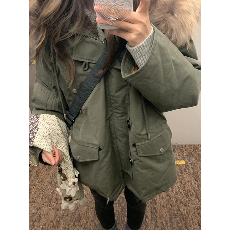 特大码韩系独特超好看防寒棉衣女