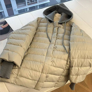 排骨棉服女冬季 韩系超好看 加厚保暖假两件棉衣外套 女装 胖mm大码