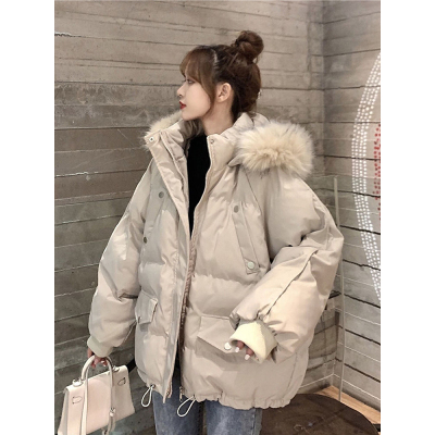300斤大码宽松加厚棉衣棉服女装