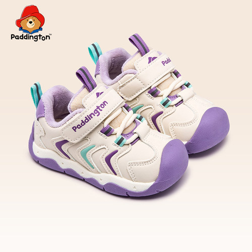 PD875帕丁顿熊童鞋防水保暖休闲机能跑步鞋女童女童儿童运动鞋