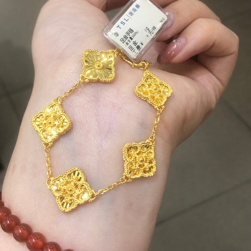 谢瑞麟布契拉提四叶草黄金手链