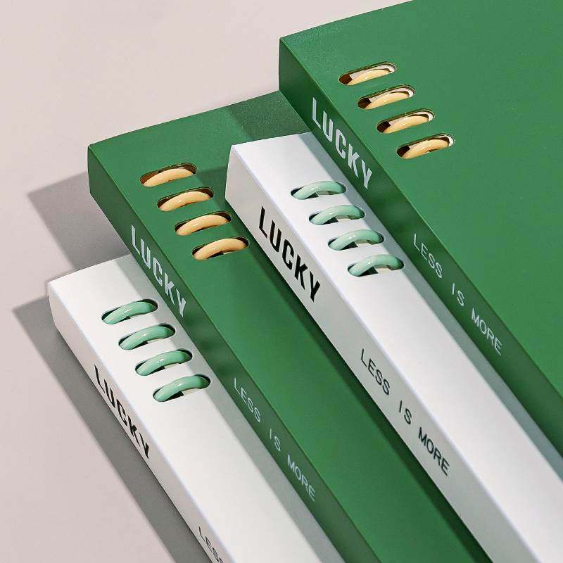 【送分隔页】简约B5不硌手活页本高颜值加厚软外壳笔记本A5的抽拉线 线圈本本子可拆卸推拉式活页夹高中生专