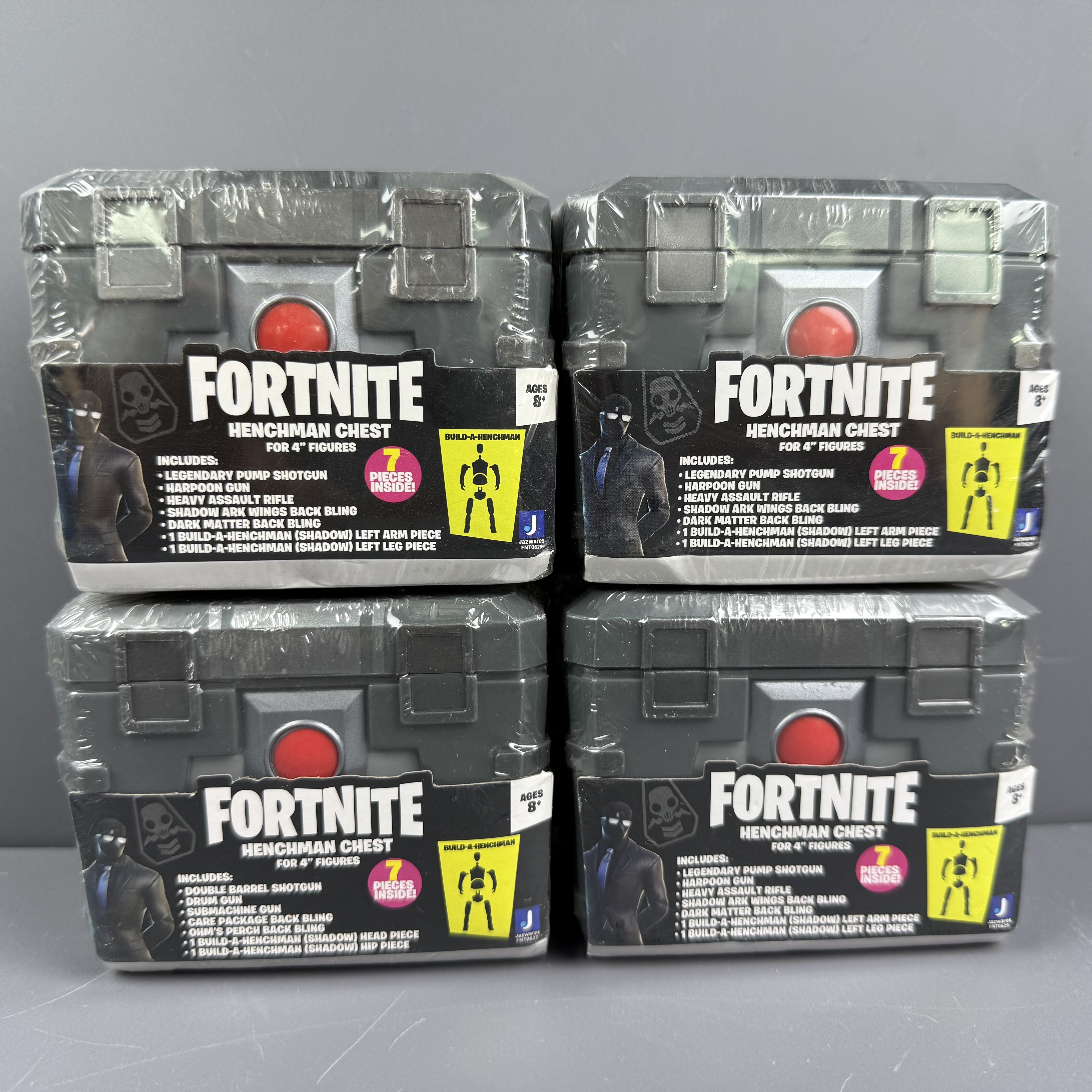 正版 Fortnite 堡垒之夜 3.75寸人偶手办配件武器箱盲盒