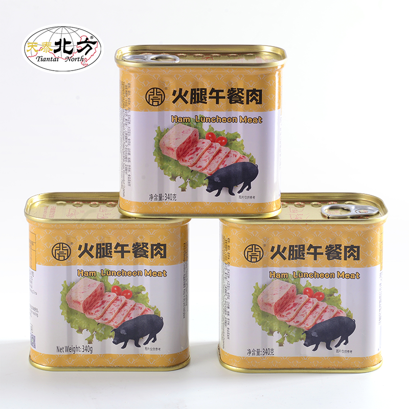 天泰北方网红食品火腿午餐肉罐头火锅泡面麻辣烫户外速食应急囤货