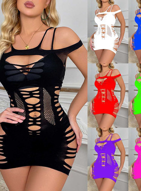 Sexy Jacquard diorama hip skirt 时尚性感提花透视吊带包臀裙女